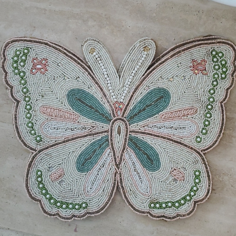 Beautiful Beaded Butterfly 🦋Place Mats